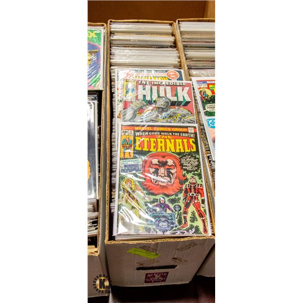 LONG BOX OF COMICS MARVEL DC MISC