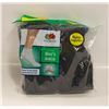 Image 1 : ANKLE SOCKS BLACK 12-16 SIZE 6-PACK FRUIT OF