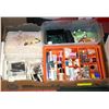 Image 1 : FLAT FULL OF SEWING ACCESSORIES INCL. THREAD,