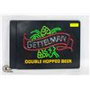 Image 1 : 2 GETTLEMAN BEER SIGNS 20" X 5"