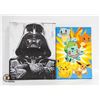 Image 1 : CANVAS STARWARS 16" X 20" & PIKACHU 19" X 13"