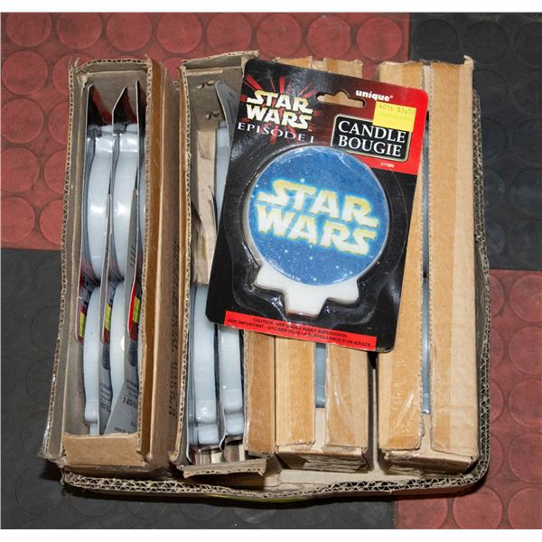 BOX OF BOX OF 24 STAR WARS CANDLES