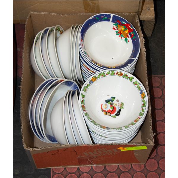 BOX OF SOUP BOWLS