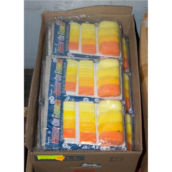 BOX OF HAIR BANDS