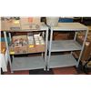 Image 1 : PLASTIC SHELVING UNITS PAIR H-36" W-15" L-28"