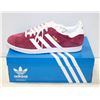 Image 1 : NEW ADIDAS MENS GAZELLE BURGANDY SIZE 10