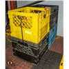 Image 1 : BUNDLE OF 4 HEAVY DUTY STORAGE CRATES,