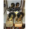 Image 1 : SWIVEL CASTORS+ 4 MOUNTED ON L-4FT X W/H-6 INCHES