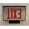 Image 1 : HARD-WIRED EXIT SIGN WITH RED LETTERS