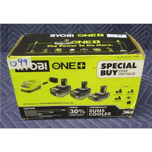 Ryobi ONE+ PSK007 Lithium-Ion High Performance Starter Kit