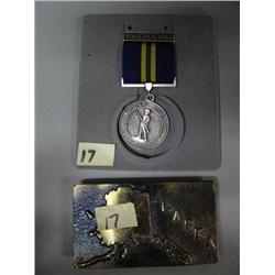State of Alaska National Guard Medal and an Alaska Belt Buckle (2)