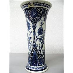 12" Delft Blue and White Vase (2)