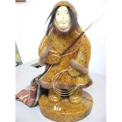 16" Soapstone Hunter by Michael Scott (2)