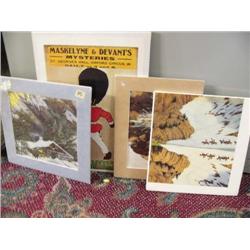 Lot of: Herman the Great Poster, The Little Chocolate Poster, and 3 Bev Doolittle Pictures from her 