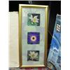 Image 4 : Framed Floral Print and an Original Oil Painting of Church Interior, Original Drawing of a Greek Fes