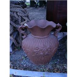 Large cast iron Brown Planter with Roses (100)