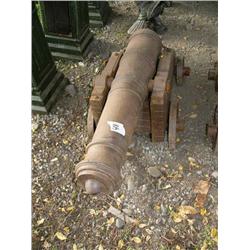 Life Size cast iron Canon on wheels 24" Tall x 50" Long (100)