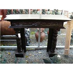 Heavily Carved Fireplace Mantle (1)