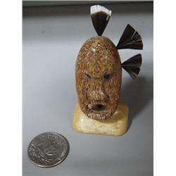 CHOICE on 2 Whale Bone Masks 3" High by Joachim Koyuk (2)