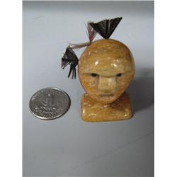 CHOICE on 2 Whale Bone Masks 3" High by Joachim Koyuk (2)