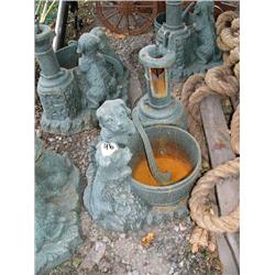 CHOICE on 4 cast iron 2 dog Pump Fountain  (100)