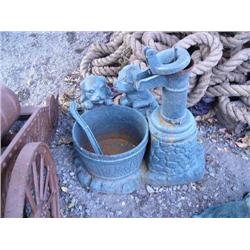 CHOICE on 4 cast iron 2 dog Pump Fountain  (100)