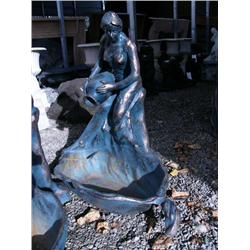 CHOICE on 4 Cast iron Fountains 35" tall Art Nouveau Ladies (100)