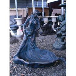 CHOICE on 4 Cast iron Fountains 35" tall Art Nouveau Ladies (100)