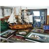 Image 2 : Collection of nautical decorations: includes- 3 sailing ships, 5 lighthouses, 4 small glass encased 