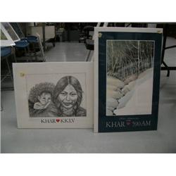 Lot of 2 KHR posters: signed print by Nancy Taylor-Stonington "Silver Anniversary" done in 1985; pos