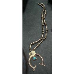 Handmade Navajo squash blossom necklace (89)