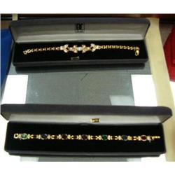 2 costume jewelry tennis bracelets (91)