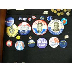 Collection of political campaign buttons (89)