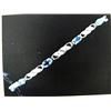 Image 1 : Tanzanite and Diamond Bracelet- tanzanite are oval, faceted approx. 3.00 carats, transparent and pur