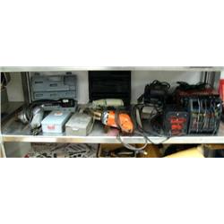 Power screwdriver and socket set, new and in box; 2 sets of drill bits; Heavy Duty sheet metal sheer