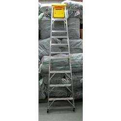 8-foot aluminum step ladder (84)
