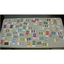 Large collection of unused 4 & 5 cents plate block stamps (2)
