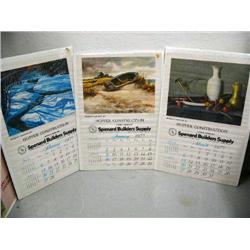 Lot of 3 old Alaska calendars (2)