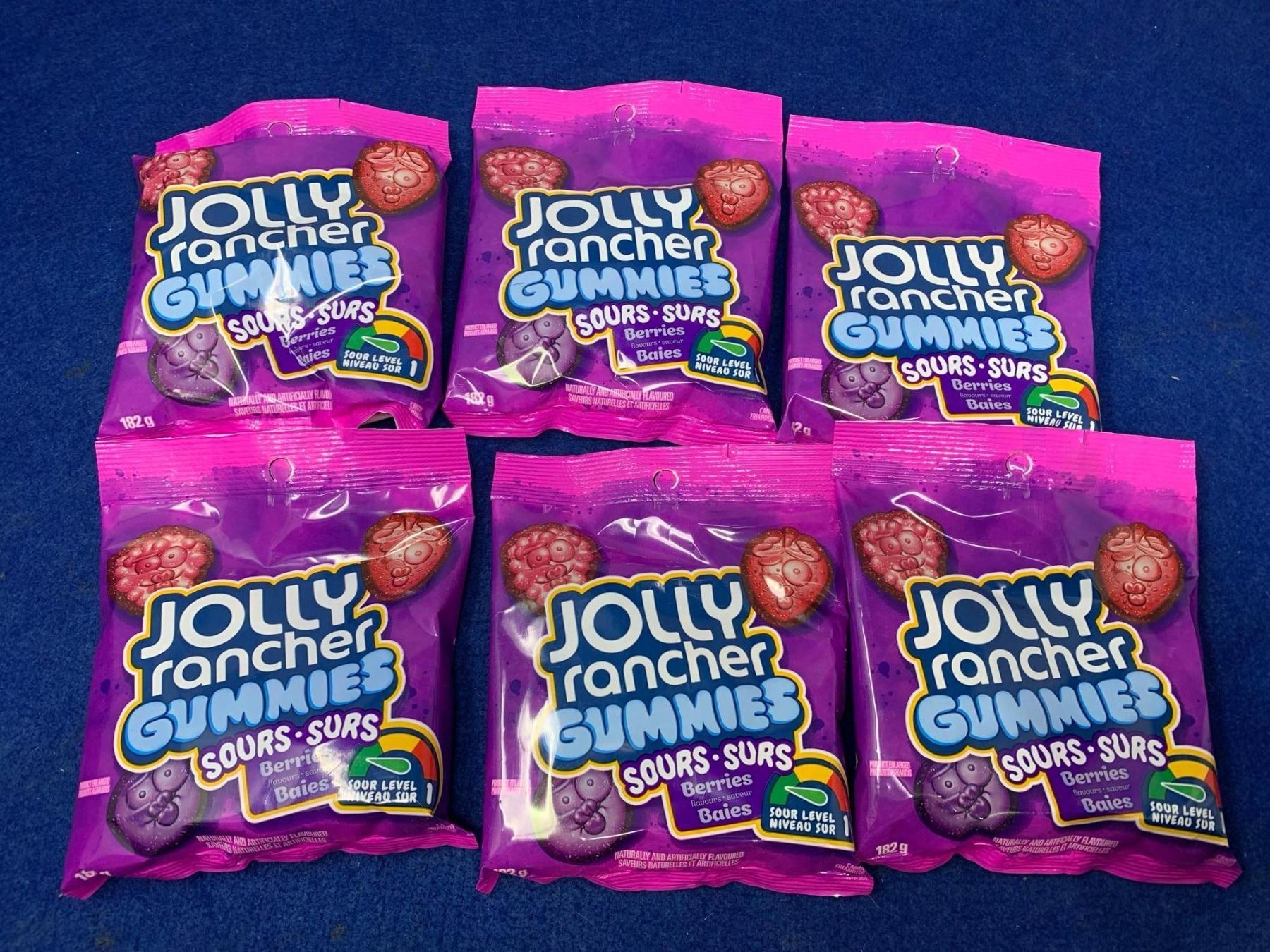 Jolly Ranchers Gummies Sours (6 x 182g)