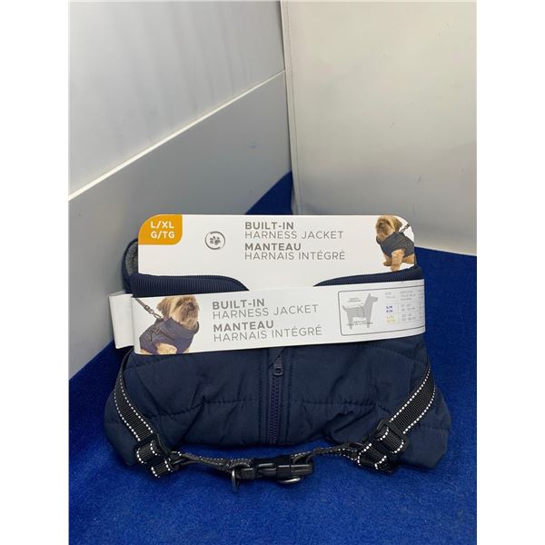 Built-In Harness Pet Jacket (L/XL)