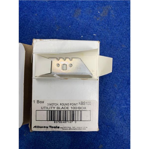 3 Notch Round Point Utility Blade (100ct)
