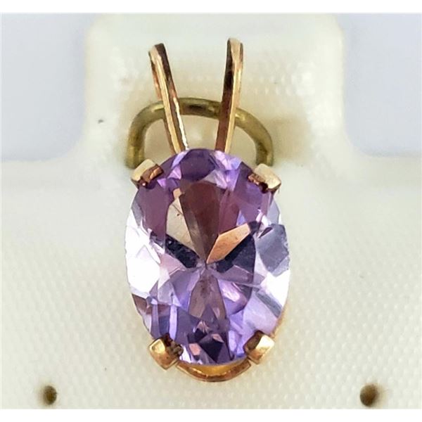 Silver Amethyst Pendant, Made in Canada, Suggested Retail Value $120