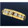 Image 2 : 14K Yellow Gold Diamond(0.12ct) Ring (~Size 6.25)(Ring is resizable for $40) (~weight 3.4g), Suggest