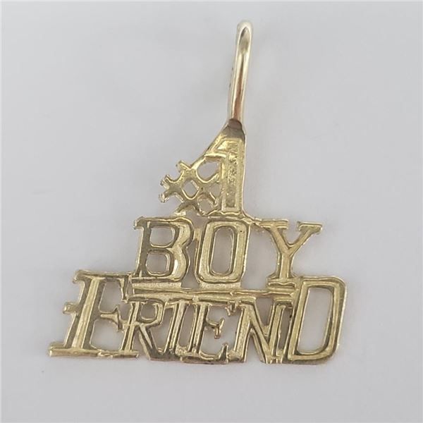 14K Yellow Gold 0.83G Pendant, Suggested Retail Value $330