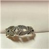 Image 1 : Silver Marcasite Ring (~Size 7.25)(Ring is resizable for $40), Suggested Retail Value $80