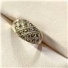Image 2 : Silver Marcasite Ring (~Size 6)(Ring is resizable for $40), Suggested Retail Value $80