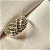 Image 3 : Silver Marcasite Ring (~Size 6)(Ring is resizable for $40), Suggested Retail Value $80