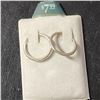 Image 2 : Silver Hoops Earrings, Suggested Retail Value $40