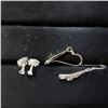 Image 1 : Silver Two Pairs Of Earring Earrings (~Size 0) (~length 0 inches), Suggested Retail Value $70