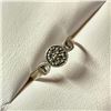 Image 3 : Silver Marcasite Ring (~Size 7)(Ring is resizable for $40) (~length 0 inches), Suggested Retail Valu